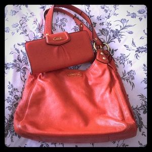 Bundle of Coach bag and wallet